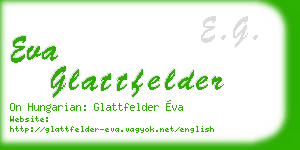 eva glattfelder business card